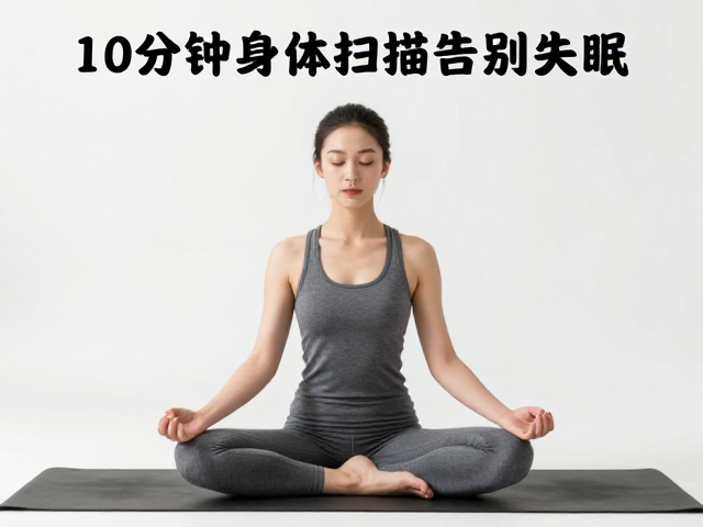睡前正念助眠，10分钟身体扫描告别失眠，阴瑜伽冥想提升专注力