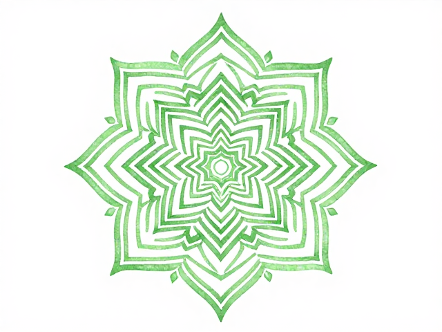 绿色疗愈曼陀罗冥想，调息放松肩颈，提升喉轮表达与内在平静