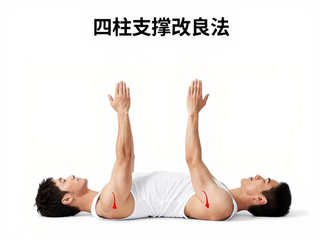 肩腕疼痛如何练？四柱支撑改良法，晚间舒缓放松静心调息