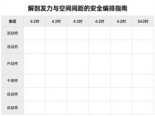 空间间距计算与动态流动的安全冗余
