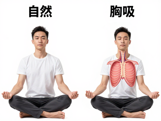 备课必备，如何通过观察自然呼吸与胸式呼吸，引导久坐人群改善节奏