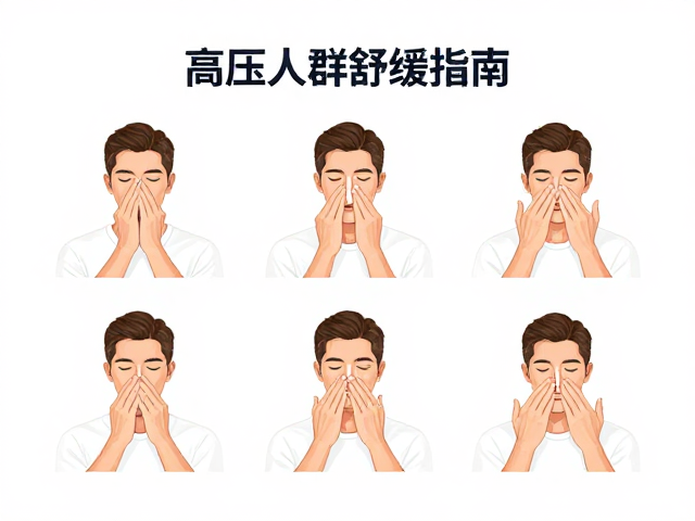 高压人群舒缓指南，交替呼吸冥想，闭眼按鼻动作详解