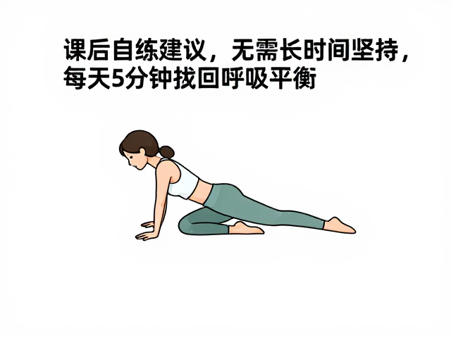 课后自练建议，无需长时间坚持，每天5分钟找回呼吸平衡
