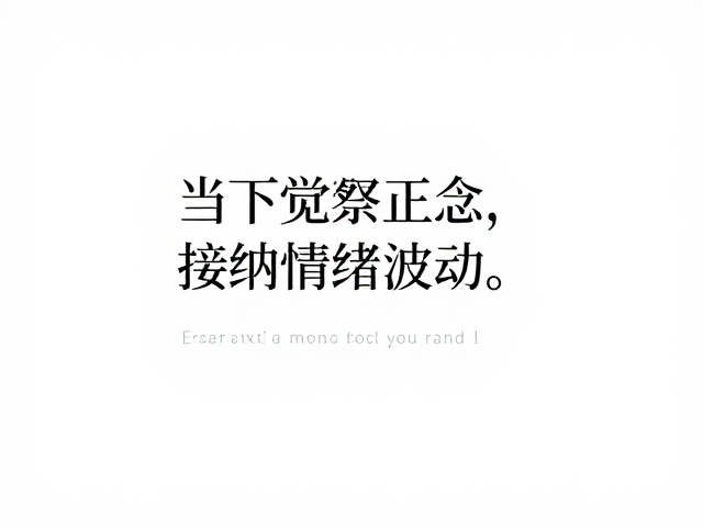 接纳情绪:允许波动存在