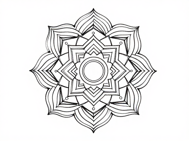 曼陀罗冥想气息技巧，聚焦眉心轮直觉，体验手绘中心象征
