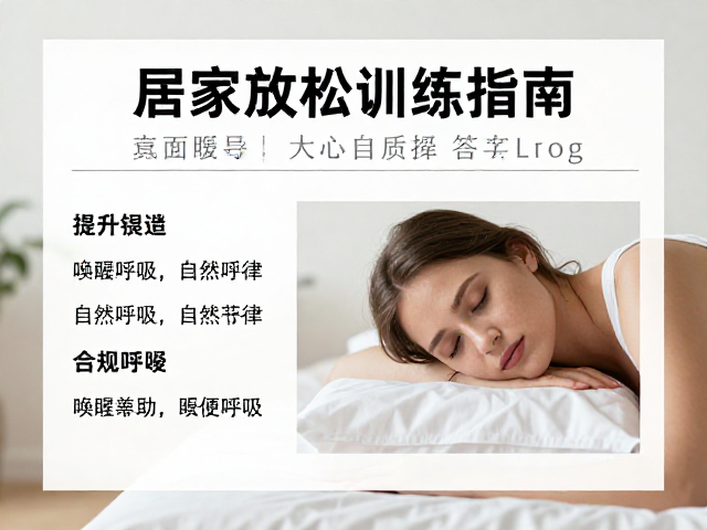 居家放松训练指南，以放松感为主，觉察呼吸流动助眠