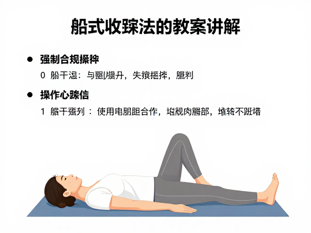 腹部僵硬不放松？船式收束法教学讲解备课资料