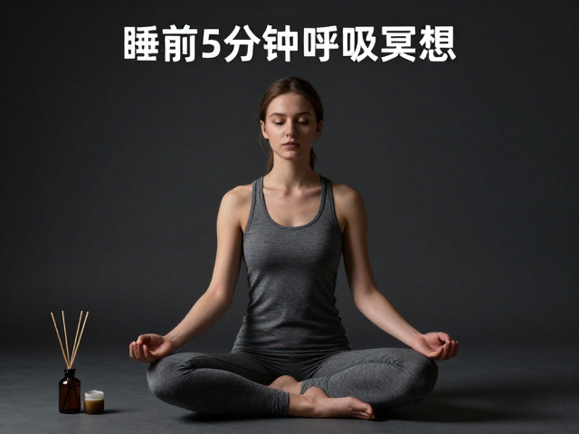 睡前5分钟呼吸冥想，莲花坐姿助眠，香薰精油提升专注力