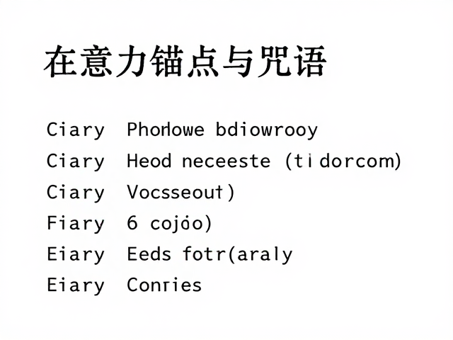 构建个性化的注意力锚点咒语