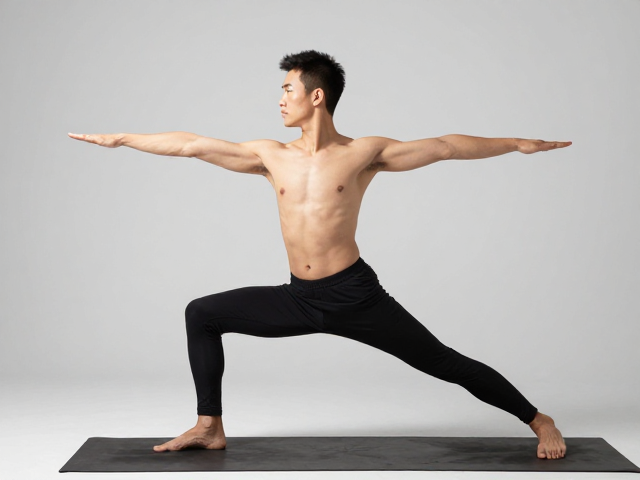 Power Yoga战士二式，手腕均匀受力，融合传统与健身