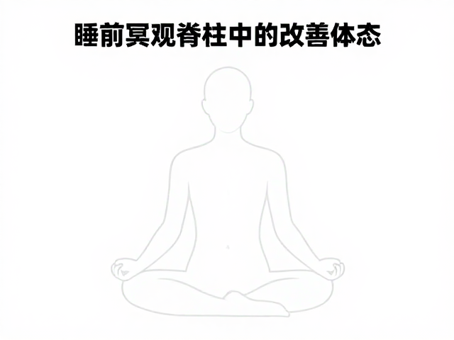 睡前冥想放松坐姿，简易坐脊柱中正，观呼吸助改善体态