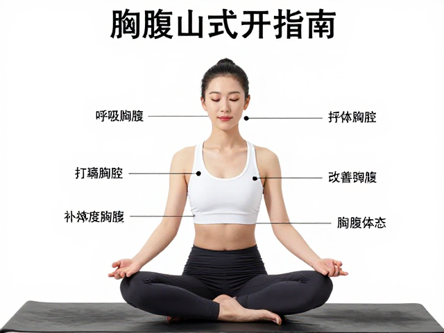 瑜伽课堂热身指南，用胸腹连贯呼吸打开胸腔，改善山式体态