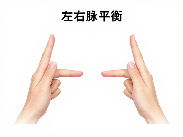 掌握左右脉平衡，交替鼻孔呼吸手势操作与呼吸觉察提升