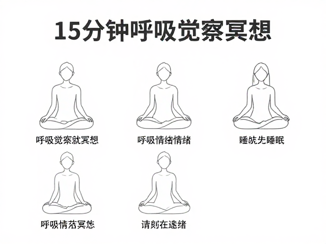 15分钟呼吸觉察冥想的实操步骤