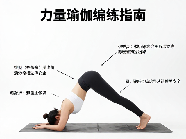 力量瑜伽编排指南，初学者降低难度，疼痛时立即停止保安全