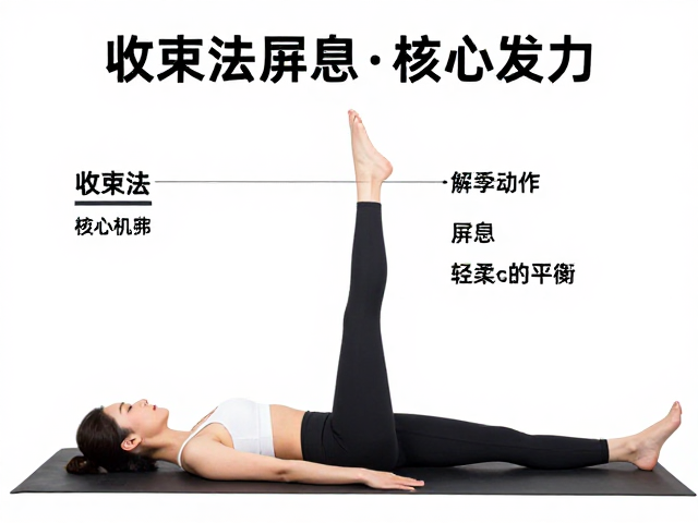 收束法高级技巧，下腹核心发力，屏息保持与轻柔动作的平衡