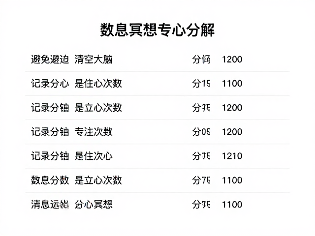 分心记录的量化反馈机制