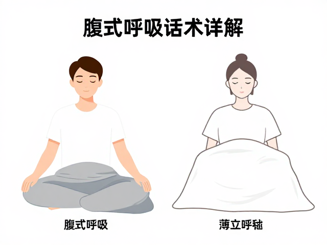 腹式呼吸引导话术详解，薄毯辅助轻松入门