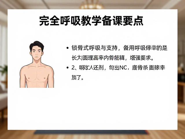 完全呼吸教学备课要点，融入锁骨式呼吸，增强学员专注力