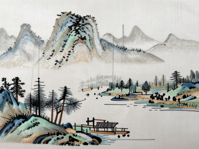 基础针法与线条的秩序之美