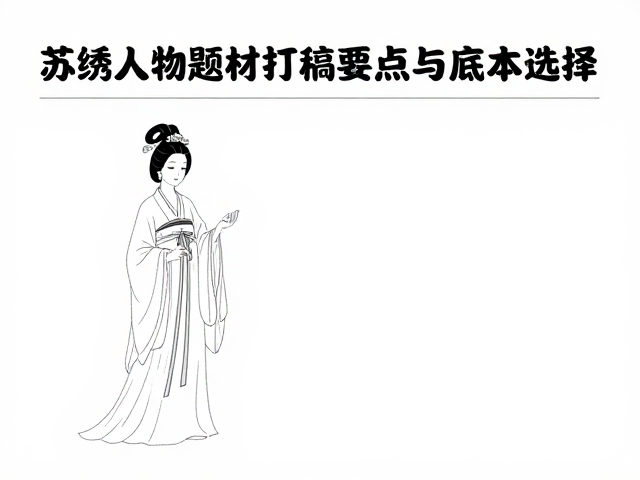 新手必看，苏绣人物题材打稿要点与苏作工艺传承人的经验谈
