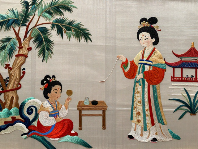 源自唐宋的蜀绣之美，郫都非遗挂画，以严谨截针演绎吉祥生活美学
