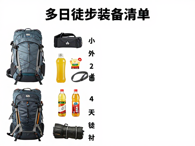 多日徒步装备清单,轻量化食物搭配与进山登记流程