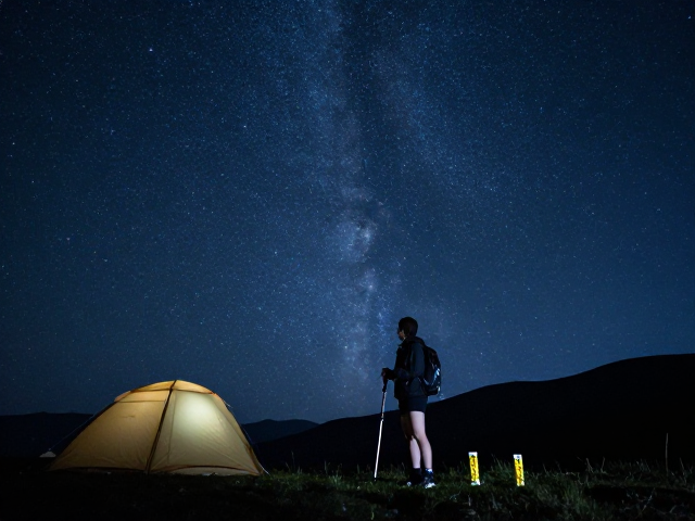 半日星空营地徒步,净水片、应急金与登山杖使用详解