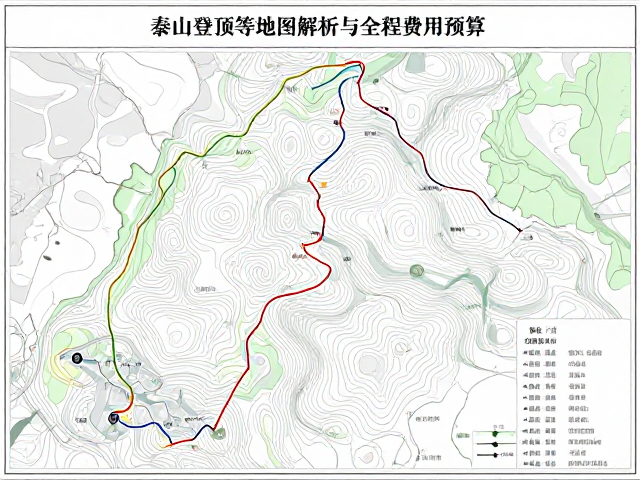 新手必看,泰山登顶等高线地图解析与全程费用预算表