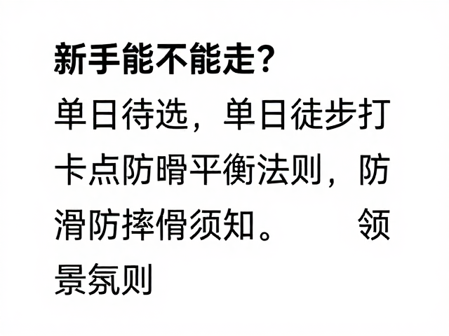 打卡点位筛选:安全与出片的平衡法则