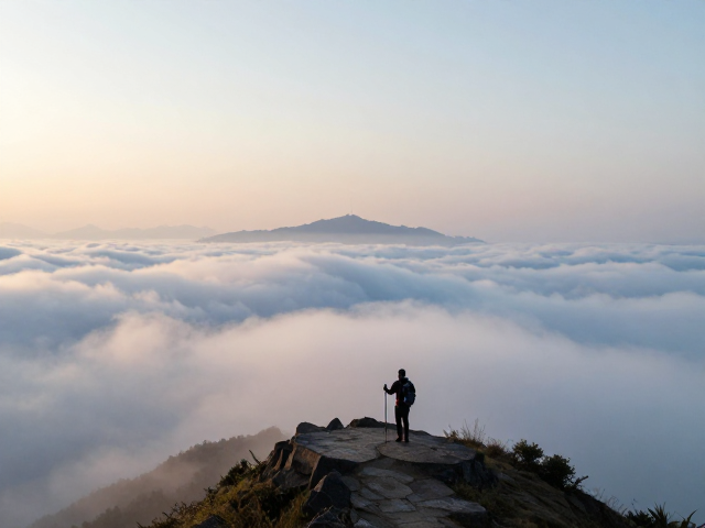 云海日出,轻装徒步,城市白领周末山地环线攻略