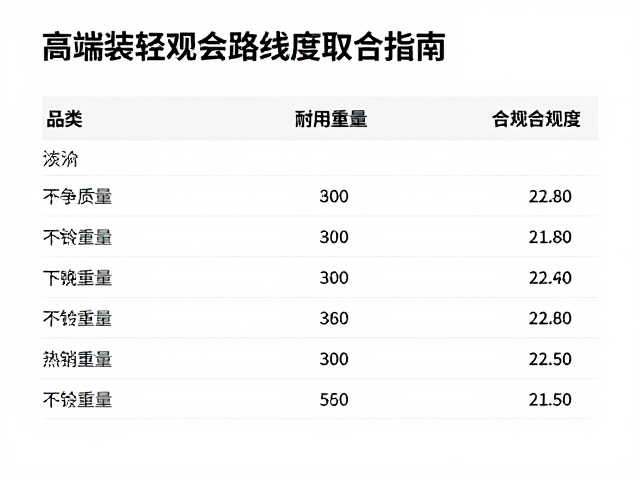 高端超轻装备选购,耐用性与基础重量统计,按路线难度取舍指南
