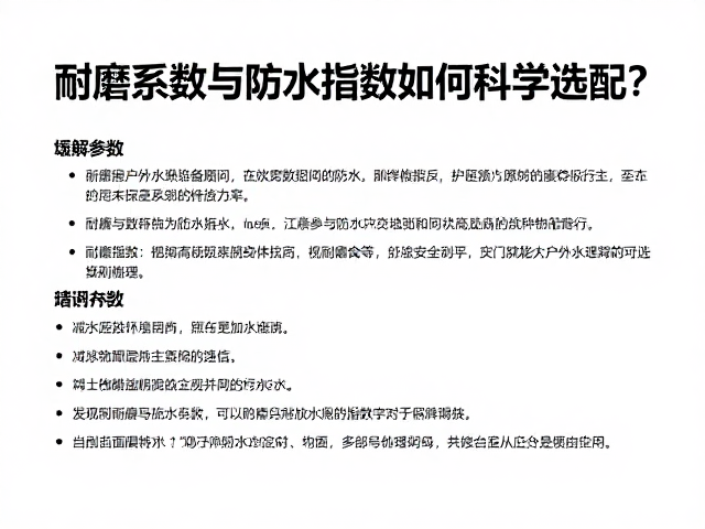 户外装备避坑,耐磨系数与防水指数如何科学选配?
