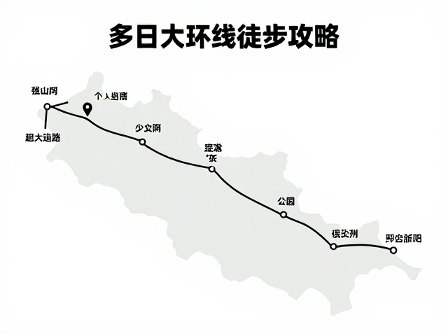多日大环线徒步攻略,分段行程,公共交通接驳,避开迷路风险