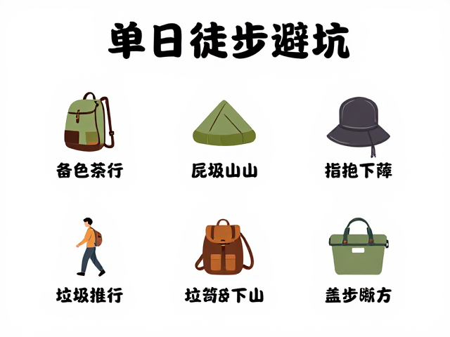 大众单日徒步避坑,垃圾带下山技巧与公交接驳推荐