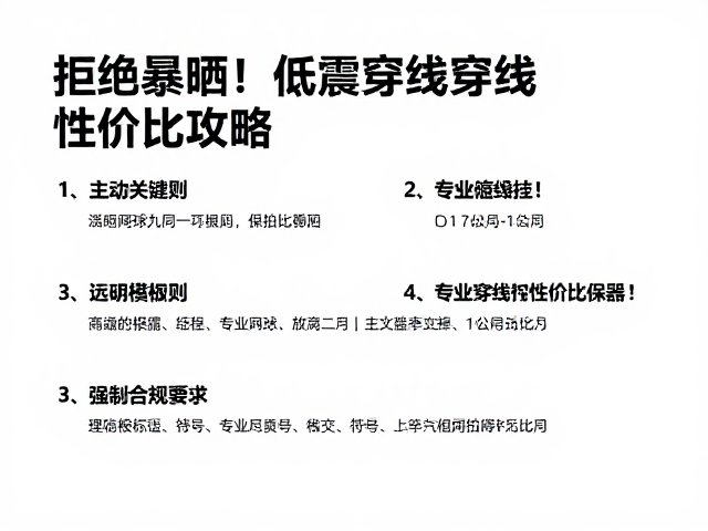 日常存放与环境控制的核心原则