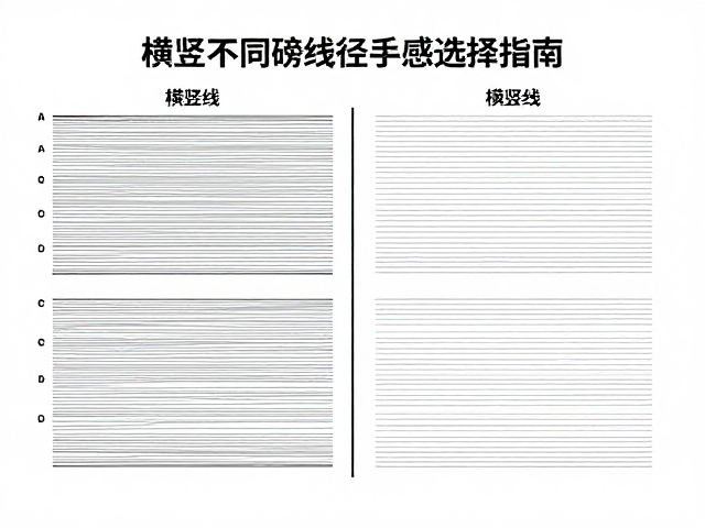横竖线不同磅数的搭配逻辑
