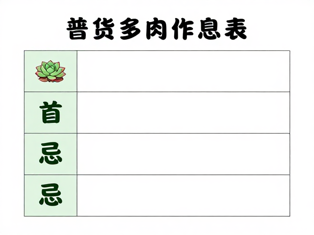 首月作息表