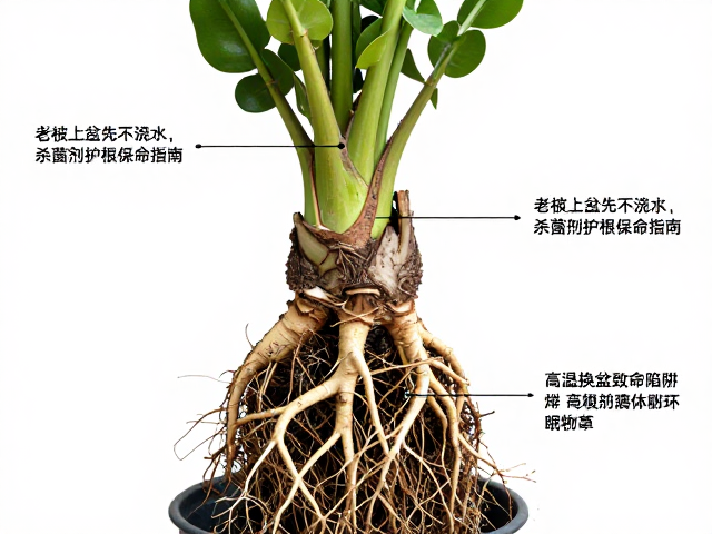 高于三十度慎换盆！老桩上盆先不浇水，杀菌剂护根保命指南