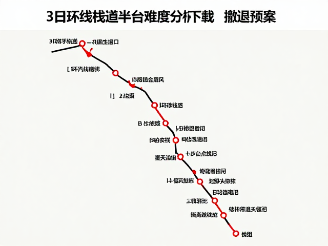 新手必看,3日环线栈道台阶难度分析,轨迹下载,撤退预案