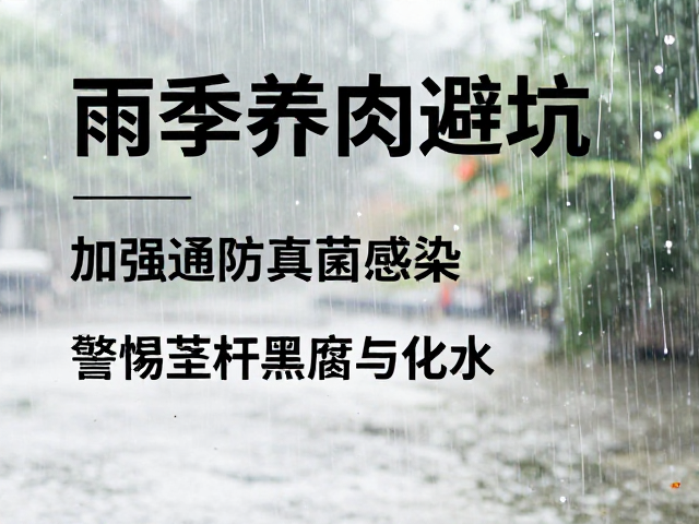 雨季养肉避坑，加强通风防真菌感染，警惕茎秆黑腐与化水