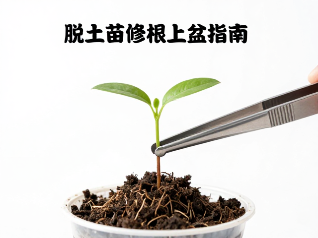 上盆定植与镊子扶正技巧