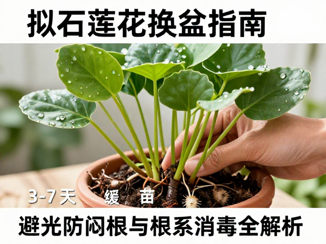 上盆操作与缓苗期的环境控制