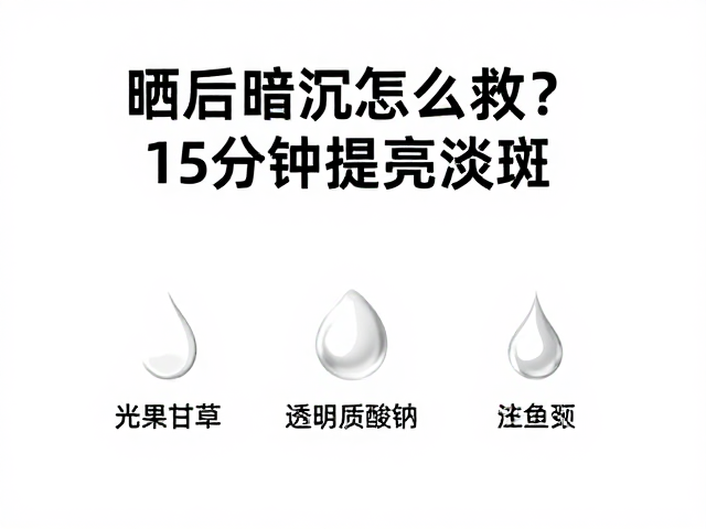 15分钟快速提亮淡斑的科学依据