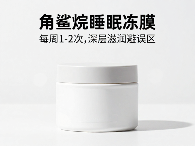 改善皮肤干涩!角鲨烷睡眠冻膜每周1-2次,深层滋润避误区