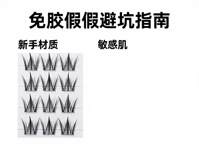 免胶假睫毛怎么选？新手避坑指南，敏感肌、通勤旅行必备推荐