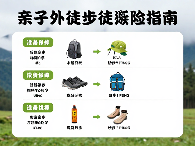亲子徒步装备清单与后勤保障细节