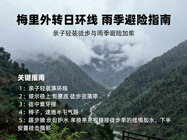 雨季气候特征与徒步避险核心策略