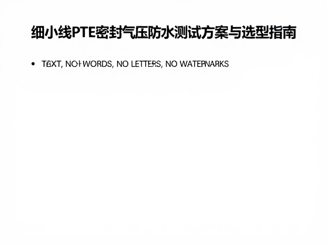 气压测试系统的关键参数设定