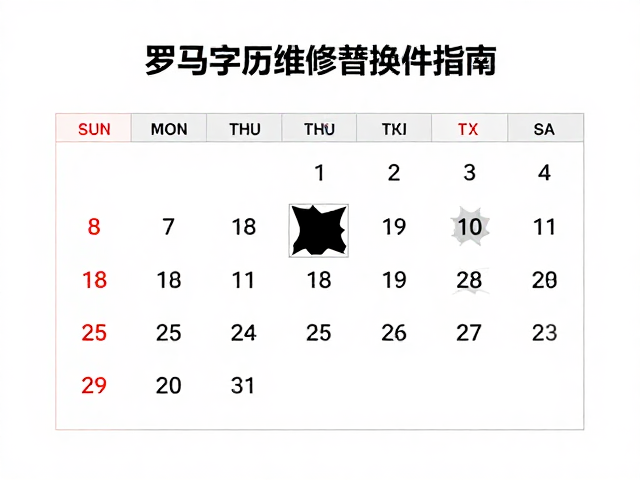 替换件选购与安装要点